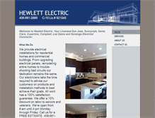 Tablet Screenshot of hewlett-electric.com